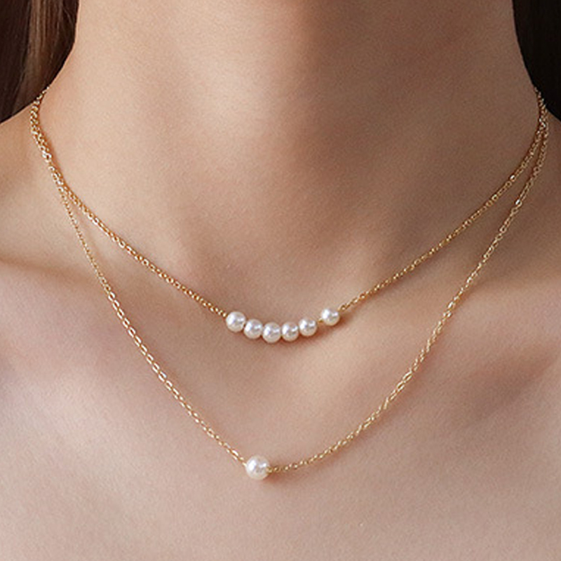 4-Gold Combination Pearl-40+5cm