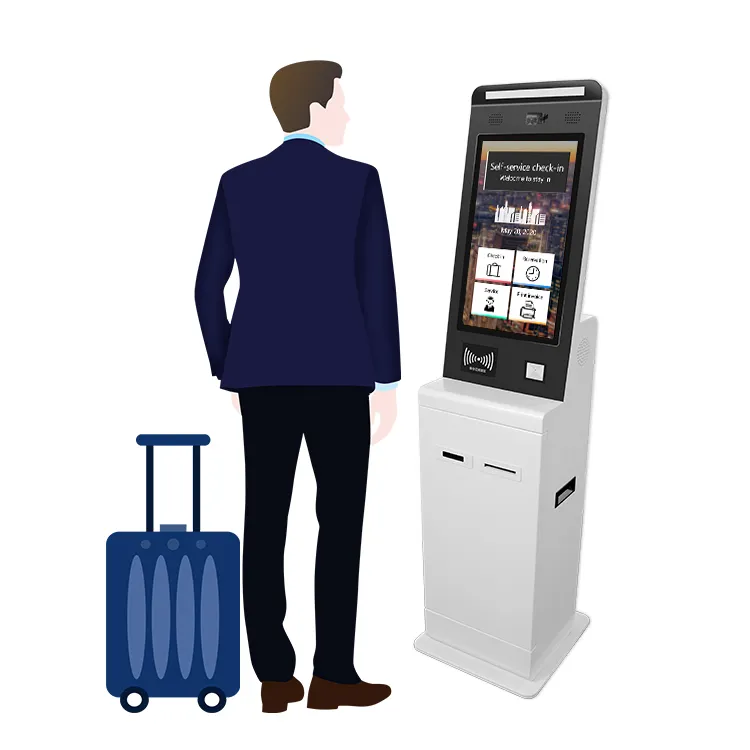 Taiyun-pantalla táctil interactiva de 24 pulgadas para hotel, auto servicio, check in kiosk