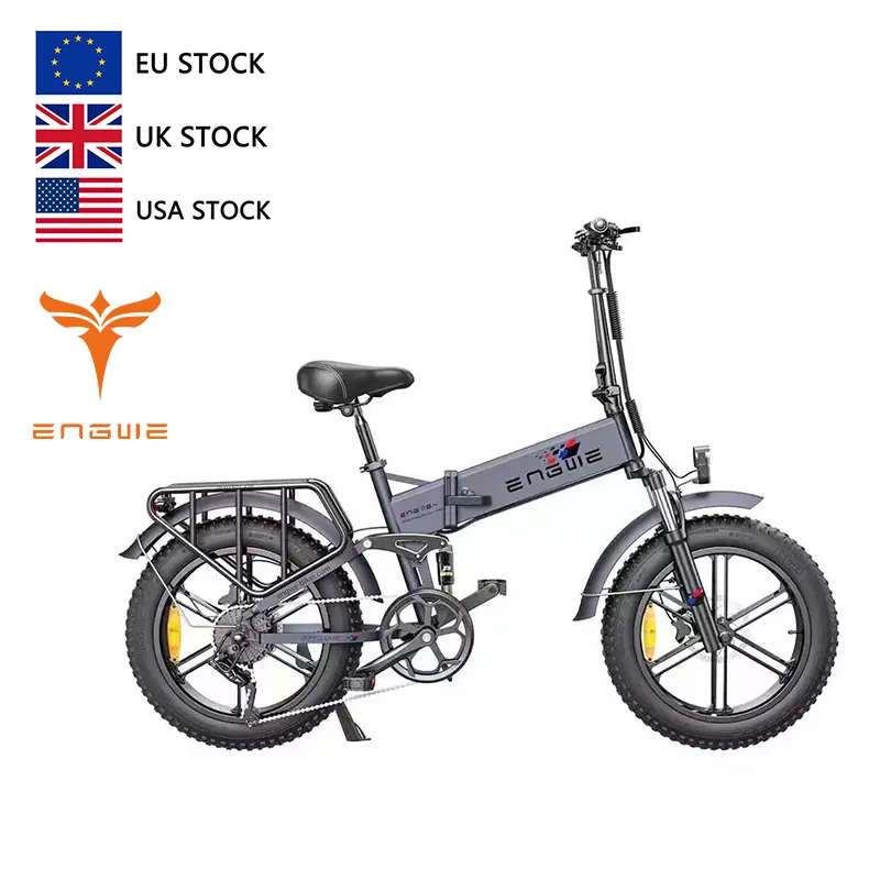 EU US Warehouse ENGINE PRO 750W Electric Bicycle With Fat Tire 48V 16Ah Foldable Ebike High Performance Electric Hybrid Bike