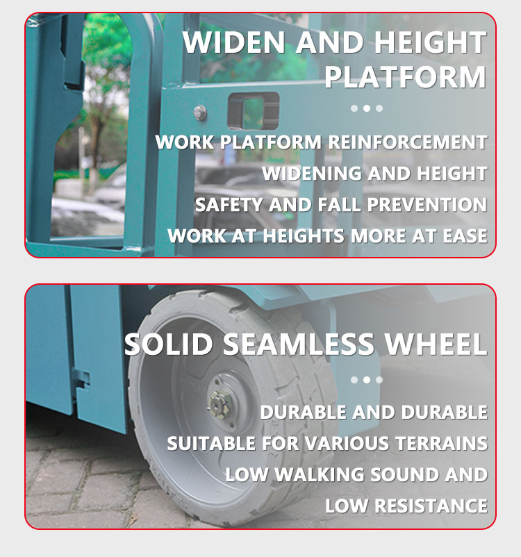 Electric self propelled aerial work platform lifting work platform scissor lift hydraulic scissor lift trolley