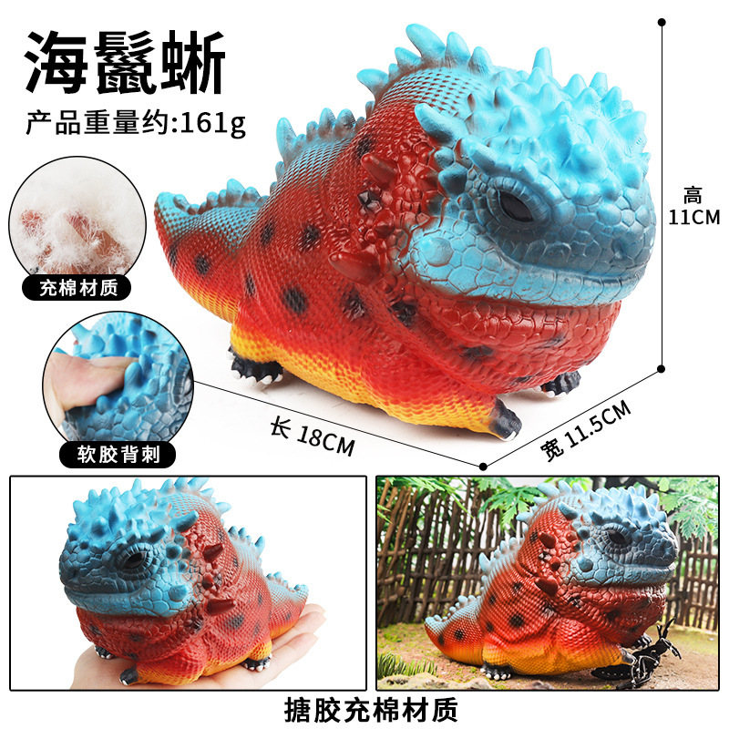 Iguana Marina YB in Morbida Gomma Colorata (blu)