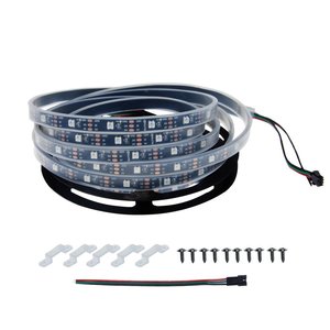 WS2812 WS2813 DC5V Адресуемая 5050RGB Светодиодная лента 60 светодиодов/м черный/белый PCB Светодиодная лента цифровой передачи точки останова - Product Image 2