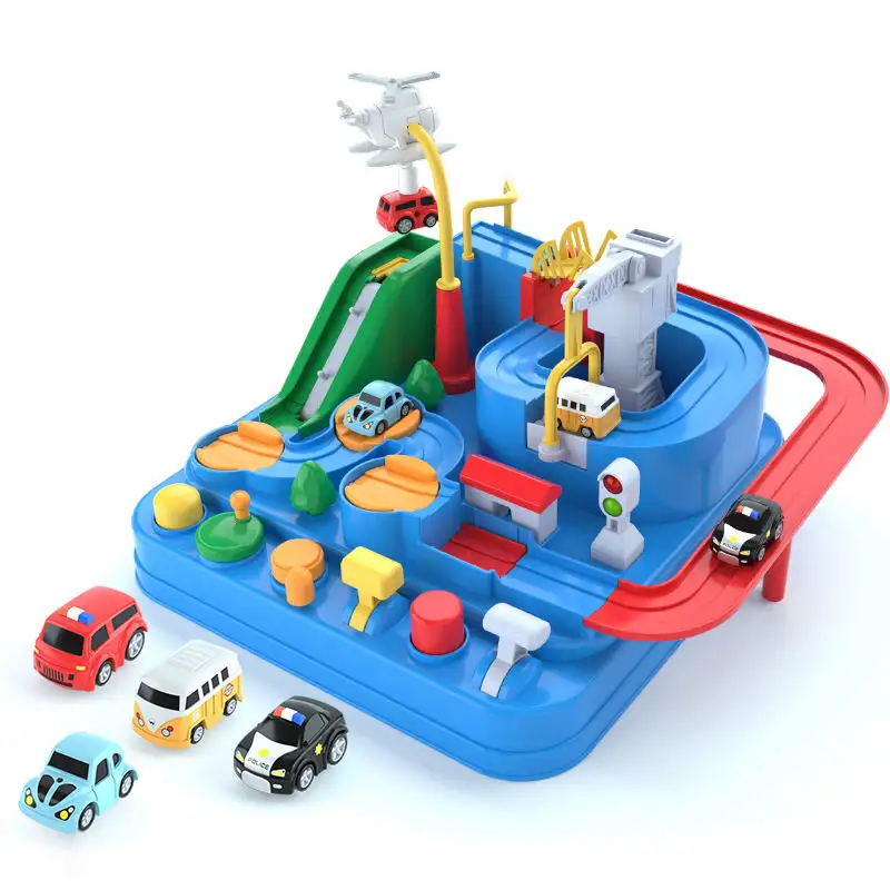 Brinquedo de carro de pista para crianças, jogo de mesa de brinquedo, modelo de carro de corrida educacional, trem interativo, presente para criança