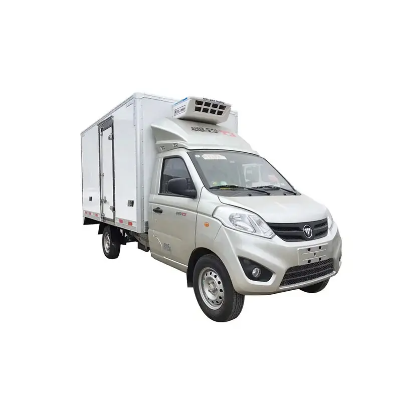 Barato Foton howo 4X2 Luz caminhão pickup refrigerado caminhão de carga refrigerando van caminhão frigorífico