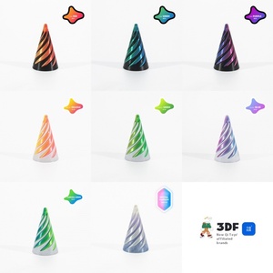 3D in hai màu Swirl <span class=keywords><strong>Fidget</strong></span> <span class=keywords><strong>Spinner</strong></span> Giải nén đồ chơi âm nhạc xoắn ốc ba chiều cấu trúc ngón tay đồ trang trí câu đố - Product Image 5