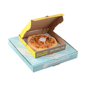 Özelleştirmek 12/16 inç gıda sınıfı benzersiz türkiye aperatif teslimat karton ambalaj kare ambalaj küçük kalın Pizza kağit kutu - Product Image 1