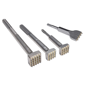 Broca de martillo de cincel de buje de dientes de carburo SDS Plus, punta de mampostería de vástago para hormigón SDS Plus, brocas de cincel de buje de cincel plano