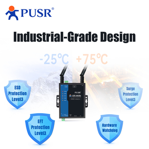 PUSR Dual Band 2.4GHz and 5GH Wireless Client Qualcomm Processor &amp; WiFi 5 SoC Modbus RTU to <strong>TCP</strong> USR-W630s - Product Image 2