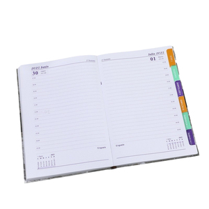 <span class=keywords><strong>2025</strong></span> Papel impresso personalizado <span class=keywords><strong>Design</strong></span> clássico Agenda de negócios Top Pu Couro Diário Hardcover Journal Planner <span class=keywords><strong>Notebook</strong></span> com bolso