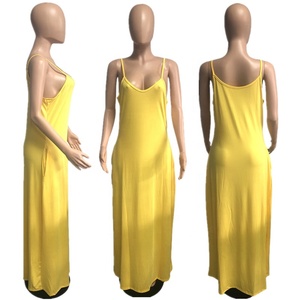 Huiya moda artı boyutu 5XL kadın Casual uzun Maxi elbise düz renk seksi kadın giyim artı boyutu kadın elbiseleri