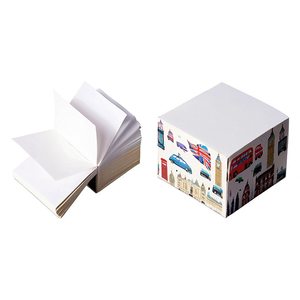 Bloc de notas personalizado promocional con bolígrafo Patrón 3D Pegatinas de papel Índice Rectangular Escritorio Bloc de notas adhesivas Logotipo personalizado - Product Image 2