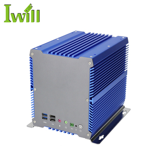 坚固高性能i7 7500U工业控制迷你电脑无风扇嵌入式系统IPC，带PCI PCIE X4插槽 - Product Image 6