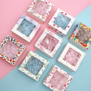 <strong>Rectangle</strong> <strong>Display</strong> Paper Drawer <strong>Box</strong> With Clear PVC PET <strong>Window</strong> Sleeve for Cookie Flower Toy - Product Image 4