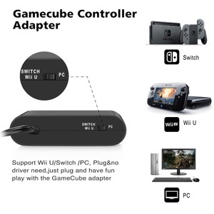 Convertidor de juegos de 4 puertos para GameCube GC, adaptador USB para Nintendo Switch NGC/Wii u/PC Star Fighting - Product Image 6