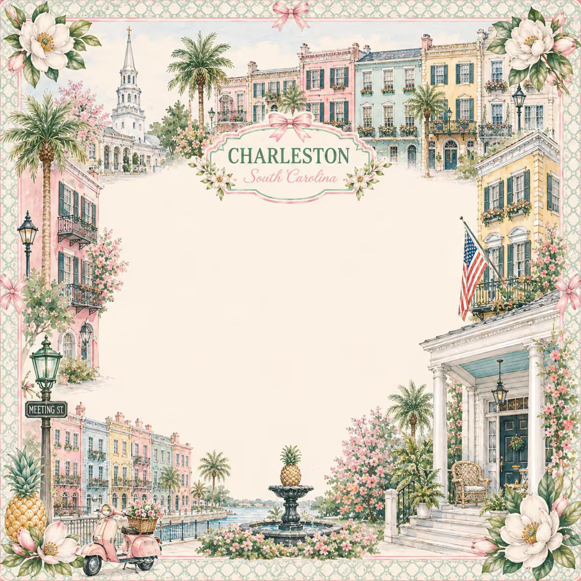 Pink Pastel Charleston