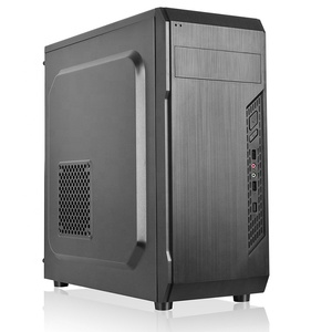 Desktop Atx Computer gehäuse Büro koffer BK PC-Gehäuse Metall OEM Kunststoff Computer gehäuse Frontplatte Lager ABS SCHWARZ Mid Tower CN;GUA