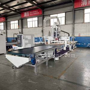 Furniture Nesting <strong>CNC</strong> <strong>Router</strong> Production Line <strong>Auto</strong> <strong>Loading</strong> Unloading ATC <strong>CNC</strong> <strong>Router</strong> - Product Image 4