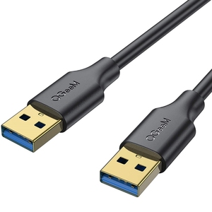 สาย3.0 USB qgeem USB สายเคเบิลชายความเร็วสูง5Gbps สาย USB คู่คู่คู่เข้ากันได้กับโมเด็มกล้อง HTC Vive - Product Image 1
