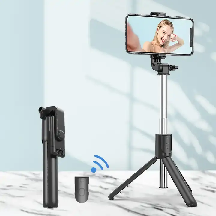 2024 più recente bastone flessibile Selfie Stick 3 In 1 Mini 360 grado Selfie Stick portatile telescopico luce di riempimento Selfie Stick