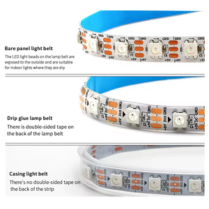 DC 5V WS2812B RGB 74-<span class=keywords><strong>LED</strong></span> Adressierbares <span class=keywords><strong>Pixel</strong></span> licht Flexibles USB-Kupfer-<span class=keywords><strong>LED</strong></span>-Streifen band Voll farbiges digitales <span class=keywords><strong>LED</strong></span>-Band