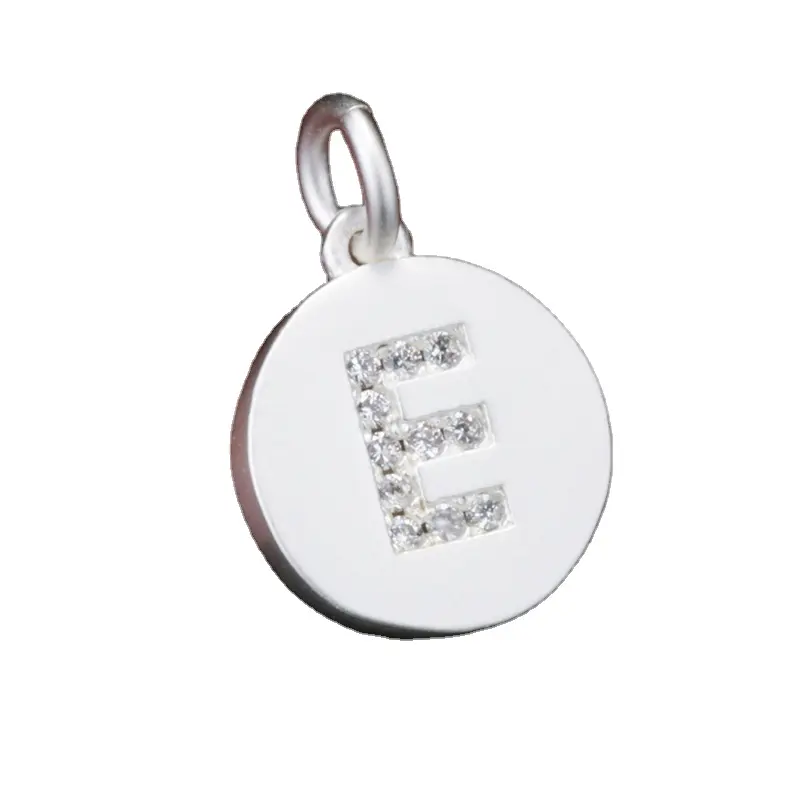 Commercio all'ingrosso 925 sterling silver lettera incanta il pendente di alfabeto per gioielli che fanno i braccialetti