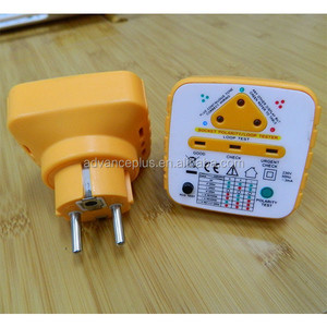 جهاز اختبار قطب المقبس الكهربائي EOUTIL، جهاز اختبار RCD، 230 فولت تيار متردد 10%، قابس أوروبي SK106 - Product Image 6