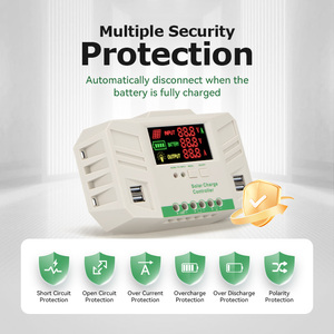 Солнечная система SunriseTek, пульт дистанционного управления с Bluetooth, 50A/60A 12v/24v PWM, контроллер солнечного заряда - Product Image 5