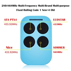 Duplicador de código rodante de 868mhz, transmisor de código fijo, 4 en 1, multifrecuencia, 280-868MHz, abridor de puerta de garaje, mando a distancia