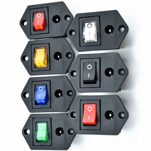 <strong>5</strong>.5X2.<strong>1</strong> or <strong>5</strong>.5X2.<strong>5</strong> MM <strong>5</strong>.5MM <strong>2</strong>.1MM <strong>2</strong>.5MM Jack DC Power Connector With 12 Volt Rocker Switch Kcd1 <strong>2</strong> 3 <strong>4</strong> Pin - Product Image 3