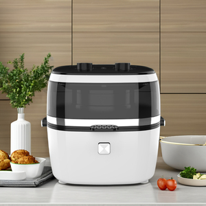 Nồi chiên không khí điện 6.5L hiện đại thông minh không có dầu cửa sổ trực quan nồi Nhựa chống dính 1 năm chúng tôi cắm 4L Lò Nướng Gia Đình sử dụng nhà khách sạn - Product Image 2