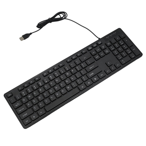 Low Profile Chiclet <strong>Keys</strong> Full Size <strong>Computer</strong> Wired <strong>Keyboard</strong> , Plug Play USB <strong>Keyboard</strong> for Windows Mac PC Laptop - Product Image 1