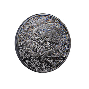 魔贼德吉肯尼迪纪念币浮雕手指硬币骷髅币纪念章 - Product Image 1