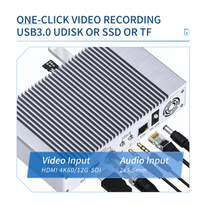 Özel yapılmış 4K60 12G SDI bağımsız endoskop 2 kanal 4K değiştirilebilir RTMP HDMI kodlayıcı yakalama kartı kutu dijital Video kaydedici - Product Image 4