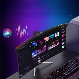Northland Curved Pick up Sound <strong>Computer</strong> <strong>Games</strong> Gamer Gaming Desk Top <strong>Computer</strong> Light Lamp Monitor Screen Bar for Yeelight - Product Image 1