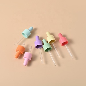 5ml 10ml 15ml 20ml suero cosmético embalaje transparente vacío reparación aceite esencial botella cuentagotas de vidrio con gota de color - Product Image 3