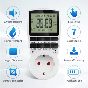 Elektronische digitale Timer-Schalter buchse Küchen-Timer-Steckdose Programmier bare Timing-Buchsen steuerung 220V EU US UK AU-Stecker - Product Image 2