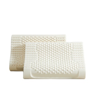 天然ラテックス枕カバー付き高粒子マッサージラテックス枕コア - Product Image 1