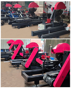 Automatic Sliding Table Carriage <strong>2</strong> Blades Circular <strong>Saw</strong> Sawmill Cutting Machine - Product Image 3