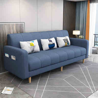 Tissu en lin, bleu profond