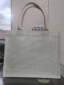 Tùy chỉnh đay Cotton Linen Tote túi-tự nhiên thân thiện với môi Túi mua sắm-bán buôn - Product Image 2