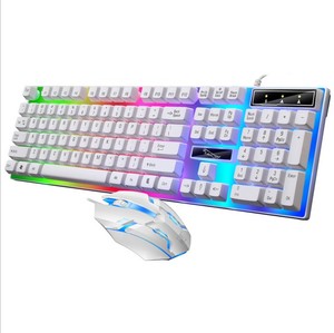 2025 nuevo juego de teclado y ratón con cable G21B, juego de teclado y ratón con sentido mecánico emisor de luz USB para ordenador Pc - Product Image 3