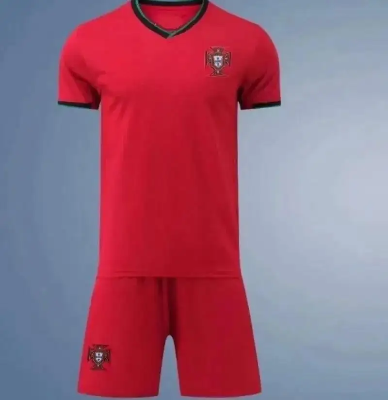 Ruben Ronaldo portugués 2024 2025 Portugal camiseta de fútbol conjunto de niños para hombres Victoria europea de Portugal sobre Tailandia