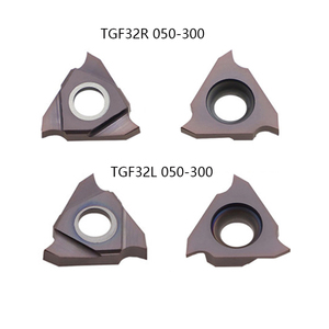 Inserto acanalado CNC TGF32L, 0,5-1,5mm, herramientas de torneado de carburo de tungsteno, insertos de ranura superficial Triangular para acero inoxidable - Product Image 5