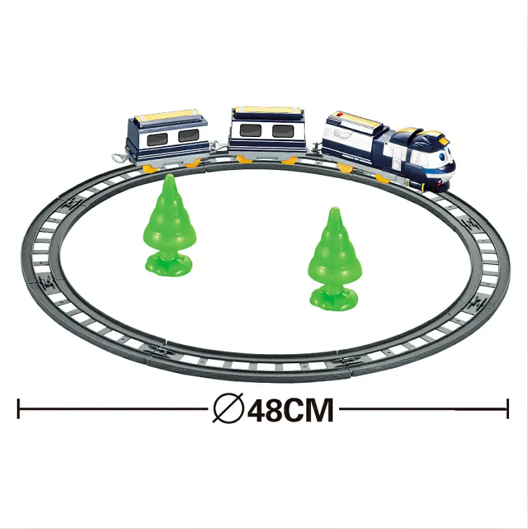 مصنع مخصص التعليمية الإبداعية لعبة 17 قطعة السكك الحديدية الحركية ألعاب قطار السكك الحديدية قطار تجميع لعبة تعقب