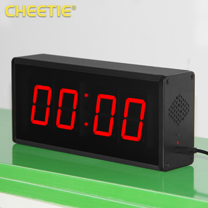 CHEETIE CP012 перезаряжаемые часы обратного отсчета речи встречи светодиодные 4-значные 1,8 дюймовые цифровые настольные часы с дистанционным управлением - Product Image 5