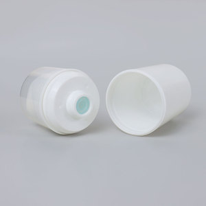 High <strong>Class</strong> 15ml 30ml 50ml <strong>Face</strong> Cream White PP Round Shaped Cosmetic Airless Bottles 1oz Airless Pump Bottles for Sale - Product Image 5