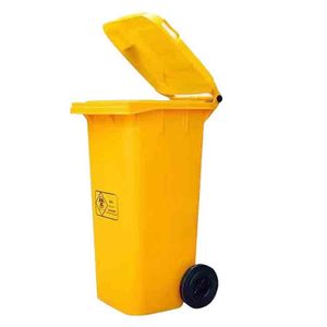 环保户外塑料垃圾箱矩形100升带盖大加厚垃圾容器 - Product Image 5
