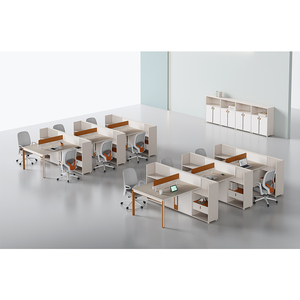 Zitai Simple y moderno personal Mesa silla combinación 2 4 6 personas escritorio de la computadora particiones Modular Oficina estación de trabajo Escritorio - Product Image 1