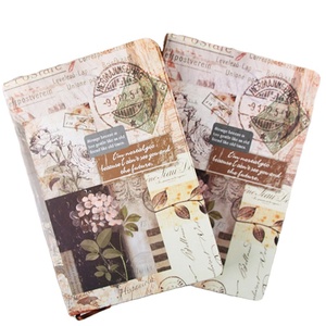 A5 Estilo Retro Europeia Planner <span class=keywords><strong>Notebook</strong></span> Página Colorida Diário Estudante Criativo Papel Kraft Personalizado