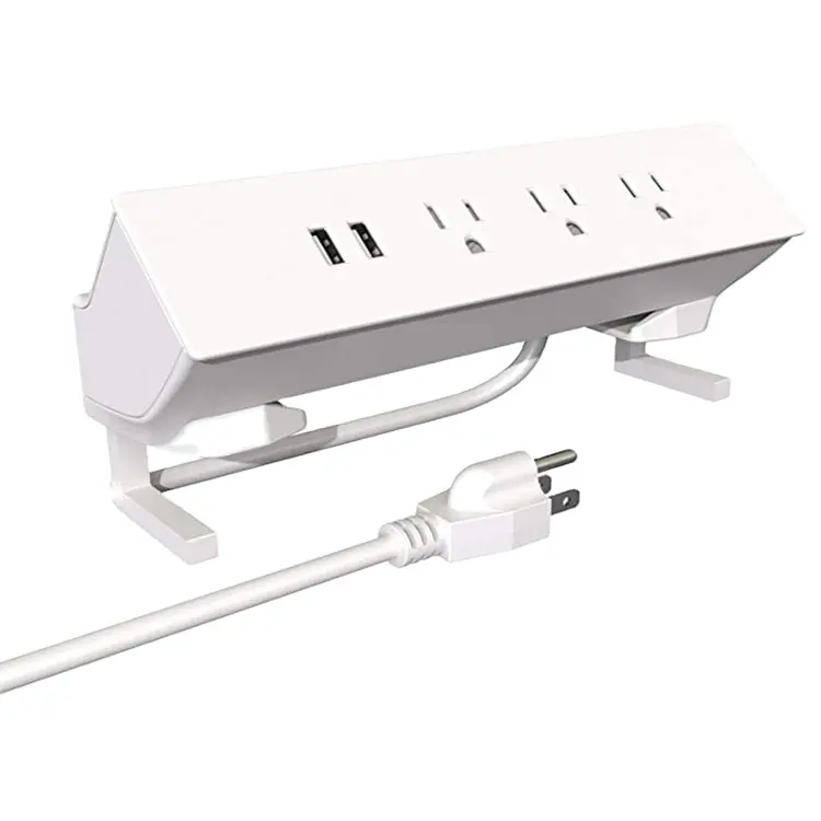 홈 오피스 호텔 클램프 전원 콘센트 소켓 USB 포트 3 AC 플러그 데스크탑 에지 전원 스트립